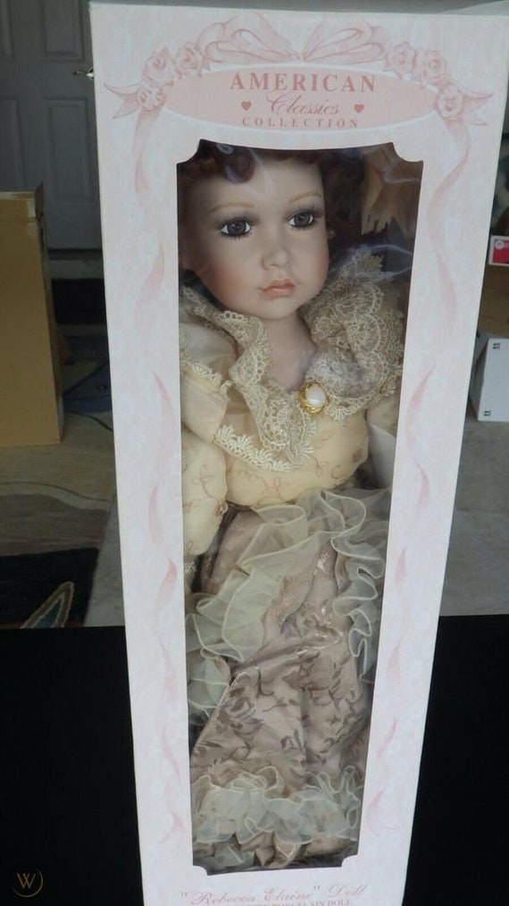 Cracker Barrell American Classics rebecca Elaine Porcelain Doll 24 Tall Etsy