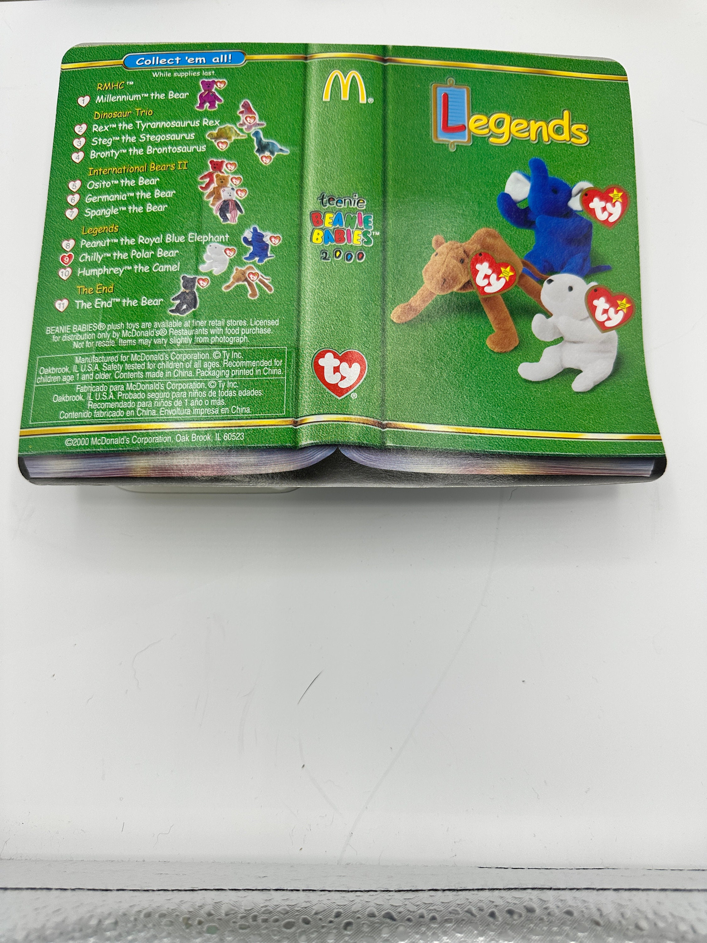 Rare Mcdonald's Teenie Beanie Babies Legends Set Peanut - Etsy