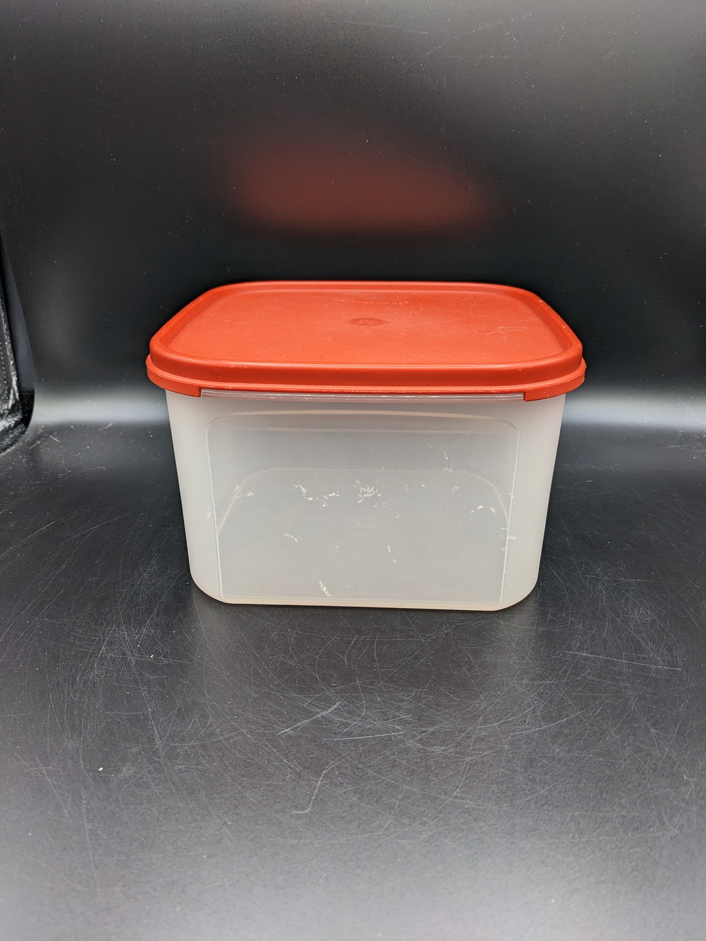 Tupperware Small Storage Container 1611- 4 and Blue Lid 1616 -5