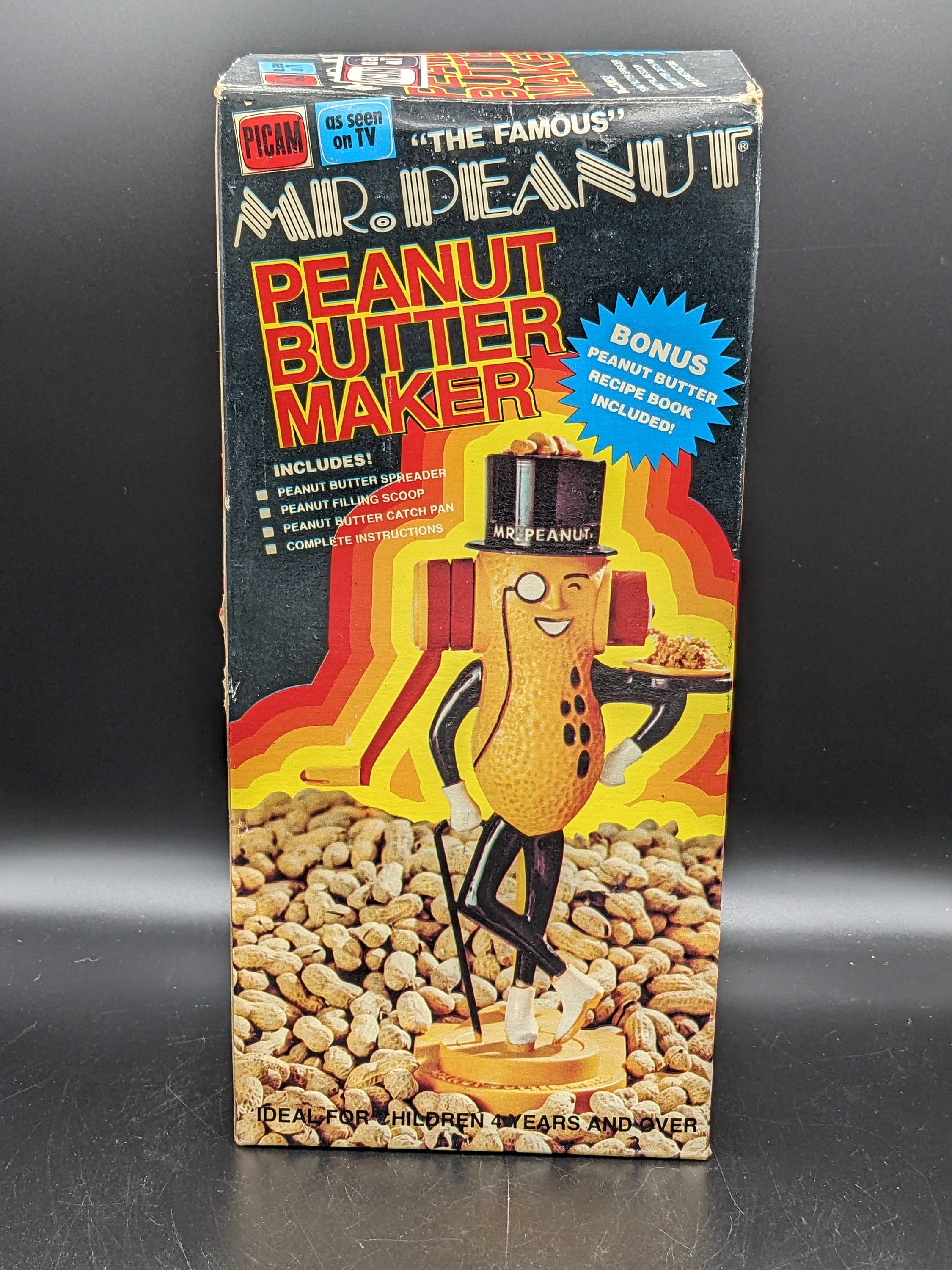 Vintage Mr. Peanut Peanut Butter Maker With Accessories and Recipe 