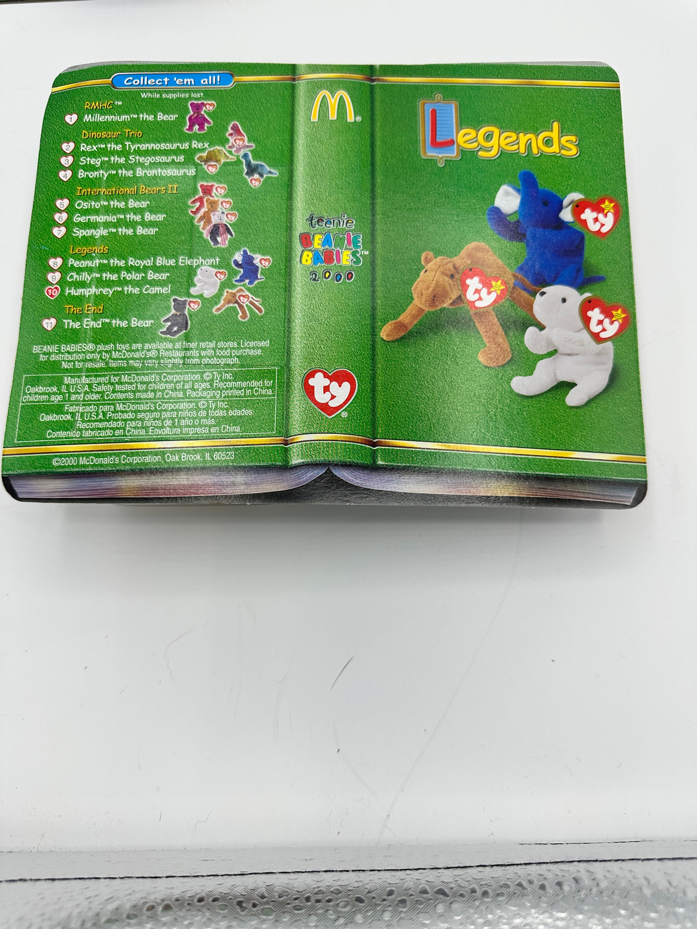 Rare Mcdonald's Teenie Beanie Babies Legends Set Peanut - Etsy