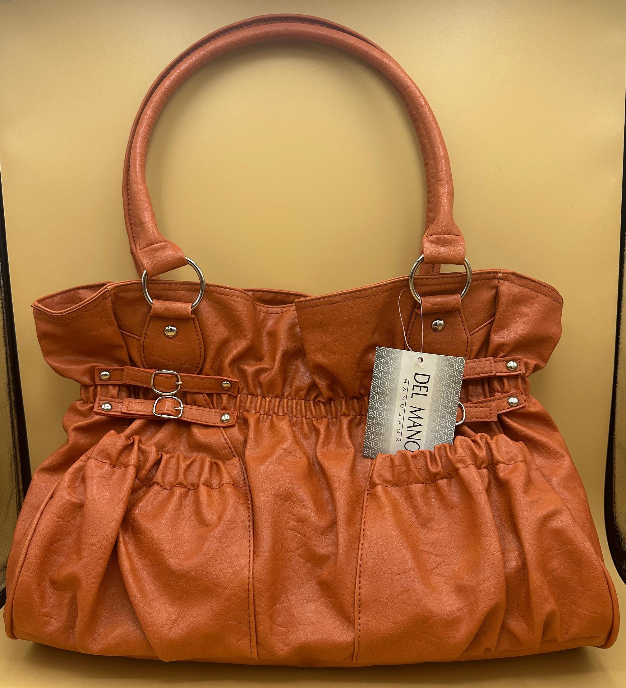 Vintage Del Mano Ochre Handbag - New With Tags - Stylish and 