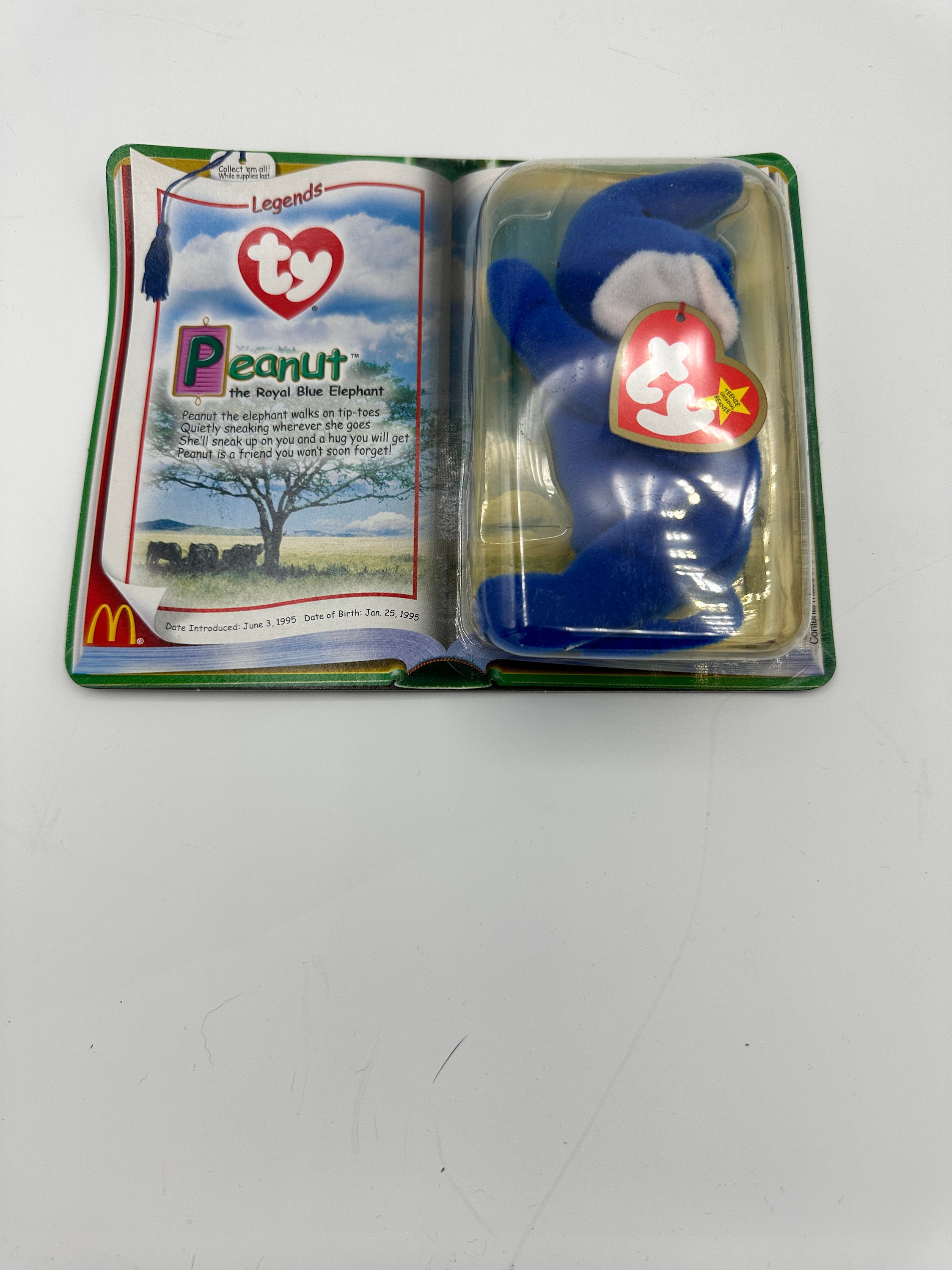 Rare Mcdonald's Teenie Beanie Babies Legends Set Peanut - Etsy