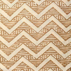 Julie Hand Block Printed Cotton Fabric by Yard | Soft Cotton for Pillows Curtains Upholstery | Tablecloth Home Decor Material
