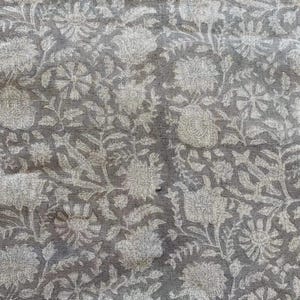 58&quot; inches Indian Hand Block Print Fabric, Indian Linen Fabric, Block Print Fabric, Designer Floral Printing Fabric, Upholstery fabric,