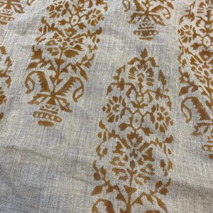Talia Hand Block Printed Linen