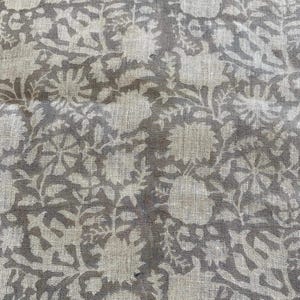 58" inches Indian Hand Block Print Fabric, Indian Linen Fabric, Block Print Fabric, Designer Floral Printing Fabric, Upholstery fabric,