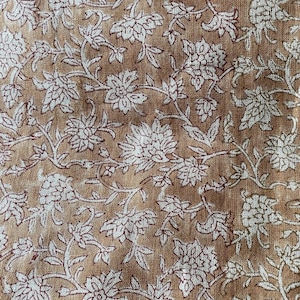 handloom linen,floral linen,linen fabric yard,european linen,upholstery linen,curtain linen,clothing linen,peach pink linen,light brown linen,fabric by yard,printed linen,durable linen,designer linen