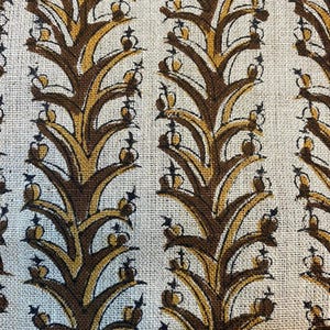58" inches Indian Hand Block Print Fabric, Indian Linen Fabric, Block Print Fabric, Designer Floral Printing Fabric, Upholstery fabric,