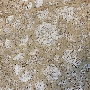 Yaril-58" inches Indian Hand Block Print Fabric, Indian Linen Fabric, Block Print Fabric, Designer Floral Printing Fabric, Upholstery fabric