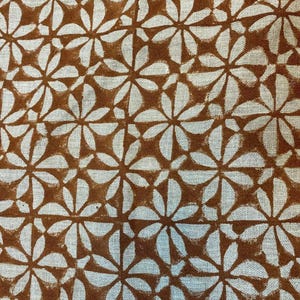 58&quot; inches Indian Hand Block Print Fabric, Indian Linen Fabric, Block Print Fabric, Designer Floral Printing Fabric, Upholstery fabric,