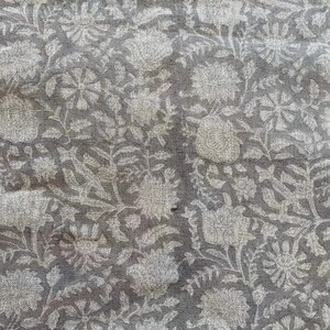 58" inches Indian Hand Block Print Fabric, Indian Linen Fabric, Block Print Fabric, Designer Floral Printing Fabric, Upholstery fabric,