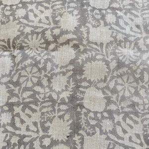 58" inches Indian Hand Block Print Fabric, Indian Linen Fabric, Block Print Fabric, Designer Floral Printing Fabric, Upholstery fabric,