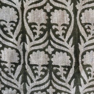 58&quot; inches Indian Hand Block Print Fabric, Indian Linen Fabric, Block Print Fabric, Designer Floral Printing Fabric, Upholstery fabric,