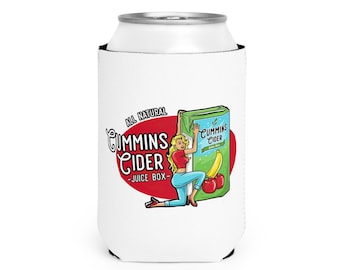 Funny Can Cooler Sleeve,  Funny gift, Cummins Cider