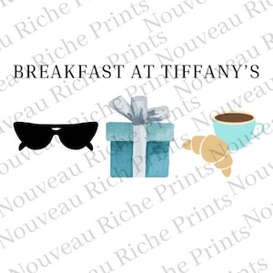 SVG & PNG Breakfast at Tiffany’s Luxury Image designer SVG file Designer png svg for cricut svg for silhouette diy gifts