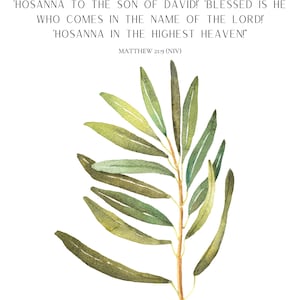 Palm Sunday Matthew 21:9 NIV Wall Art Print *Digital Download*