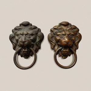Bronze Lion Door Pulls (pair)
