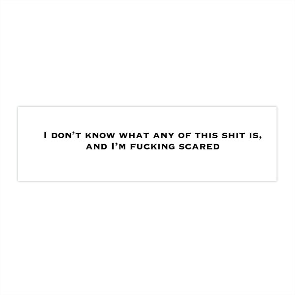 I Think You Should Leave Bumper Stickers Etsy