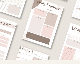 Neapolitan Digital Planner Bundle, Printable Planner Bundle, Undated, Neutral Planners, iPad Planners, Goodnotes Planner, Planner Inserts