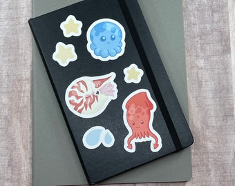 Cephalopod Vinyl Sticker/Decals Pack