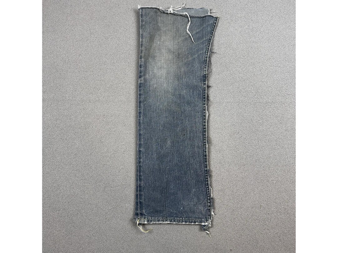Vintage 50s Lee Selvedge Denim Pant Leg Scrap 4 Repairs 60s Lemon ...