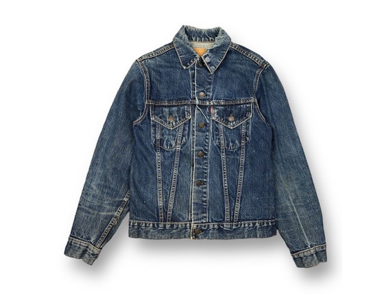 Vintage Levis 70505-0217 Big E Faded Denim Jean Jacket Size 38 