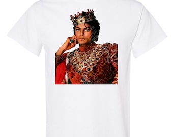 VINTAGE | Michael King of Pop TShirt, gift for fan, American music artist