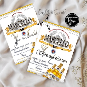Modelo Beer Invitation Spanish & English, digital download, Modelo Invitation, Personalized invitation, Birthday,Editable Templett, Cerveza