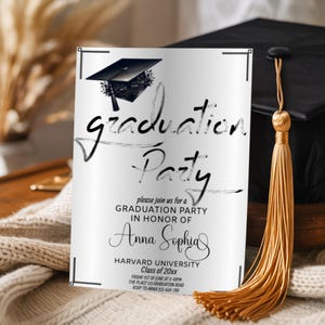 Graduation Party Invitation, Graduation Invitation Template, high School Graduation, Graduation Party Invite, Editable Template
