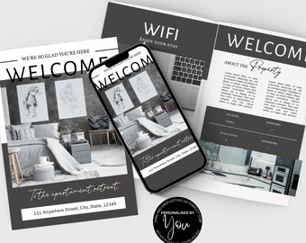 23 pages Airbnb Welcome Book Template | Host Guidebook Template | Airbnb House manual | Vacation Rental | Welcome Book Template | Superhost