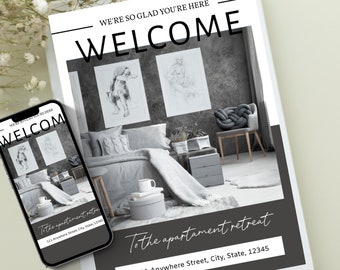 23 pages Airbnb Welcome Book Template | Host Guidebook Template | Airbnb House manual | Vacation Rental | Welcome Book Template | Superhost