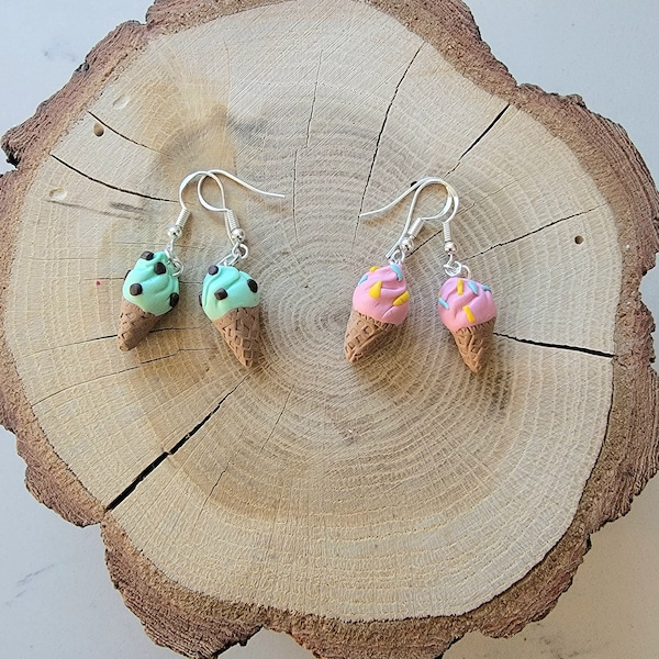 Ice Cream Earrings Etsy
