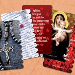 Variety Set of 10 Rosary Cards