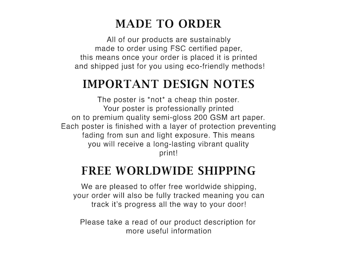 Custom Poster Printing - Etsy