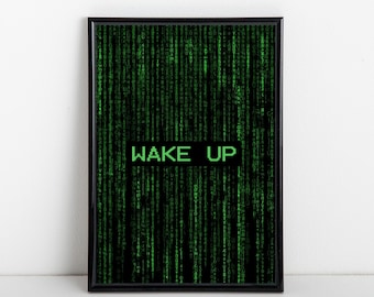 Weck Matrix Inspiriertes Poster Einzigartiger Druck | Wandkunst | Filmliebhaber