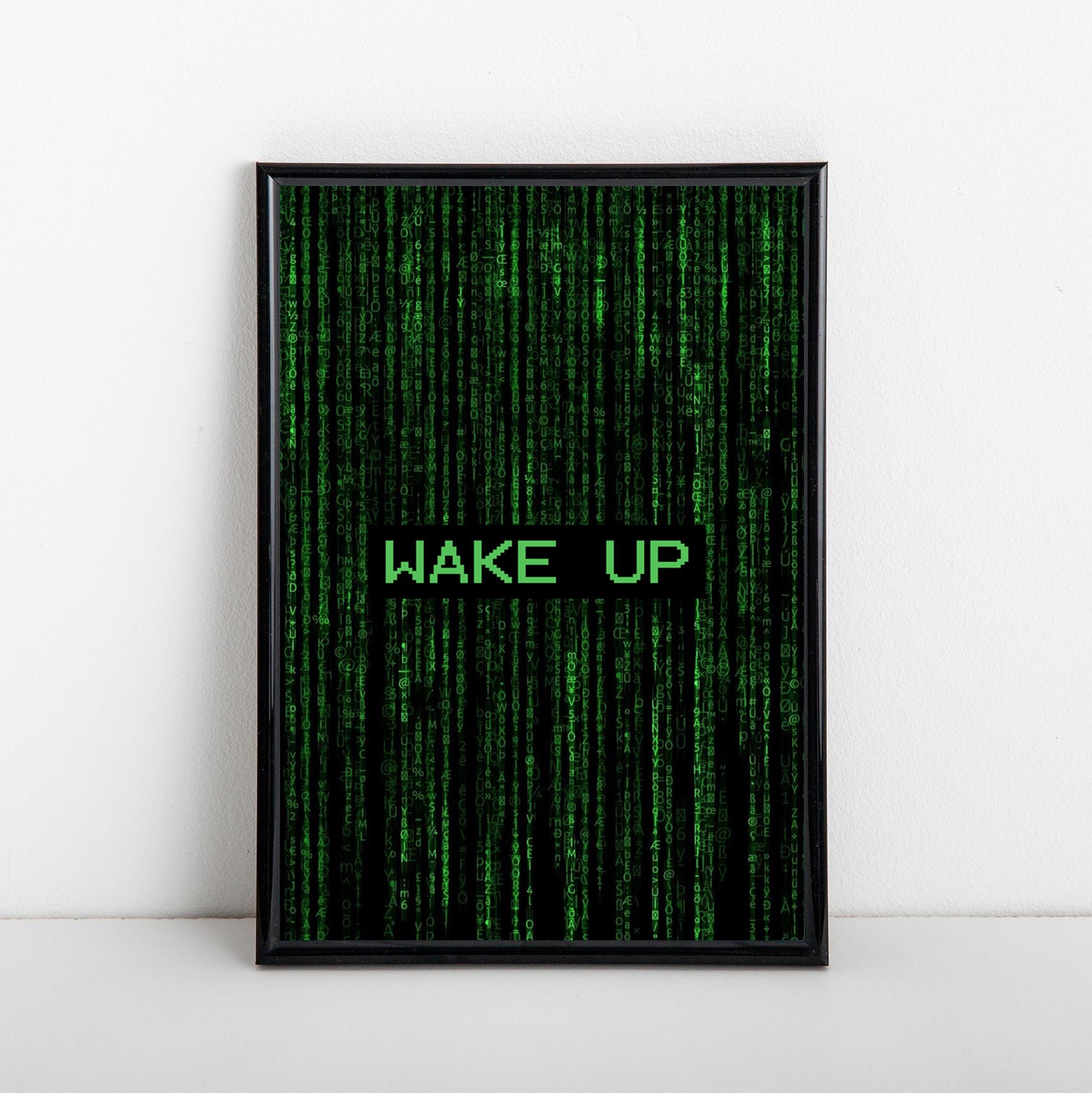 Wake Up Matrix Inspired Poster Unique Print | Wall Art | Film Enthusiast