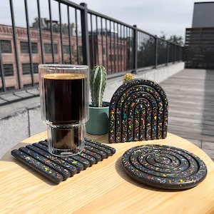 Fanki terrazzo onderzetters