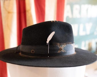 Silver Leaf Hat Pin! - Unisex Accessory, Hat Pin, Fedora, Cowboy Hat, Custom Hat