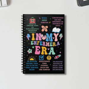 In My Enfermera Era, La Enfermera Notebook, Nurse Journal, New School Nurse, Gift For School Nurse, School Nurse Gift, Cuaderno Enfermera