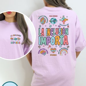 Spanish Inclusion Matters, Inclusion Matter, Autism Awareness T Shirts, Neurodiversity Shirt, Special Education Shirt, Sped Teacher Shirt
