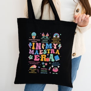 In My Maestra Era Tote Bag, In My Teacher Era Tote Bag, Canvas Tote Bag for Teacher, Tote Bag for Teacher, Appreciation Gift For Teacher