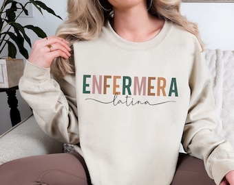 Enfermera Latina, Mujeres En Medicina, Felpa Enfermera, Maglione Enfermera, Maglione Infermiera, Maglione La Enfermera, Infermiera Spagnola