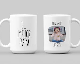Dia Del Padre, Taza Personalizada, Vaso Para Papá, Fathers Day Gift, Fathers Day Mug, Feliz Dia De Padre, Nuevo Papá, Papá Regalo, Dad Gi