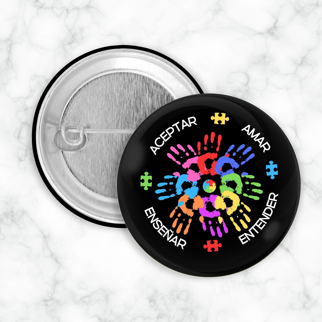 Spanish Autism Pin, Autism Pin, Autism Awareness Pin, Autism Pin Button ...