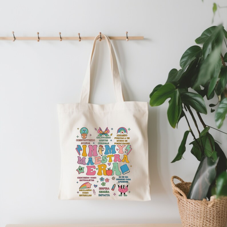 In My Maestra Era Tote Bag, in My Teacher Era Tote Bag, Canvas Tote Bag ...
