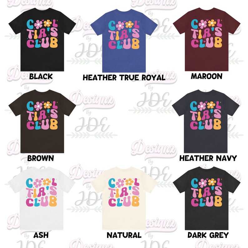 Cool Tia Club Tshirt, Cool Tia Club, Cool Aunt Club Tshirt, Tia Gift, Gift For Tia, Regalo Para Hermana, Sister Gift From Sister, Sis Gift bild 4