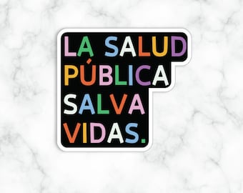La Salud Pública Salva Vidas, Adesivo de Saúde Pública Salva Vidas, Adesivo de Enfermeiro de Saúde Pública, Presente de Enfermeiro de Saúde Pública, Bastão de Saúde Pública