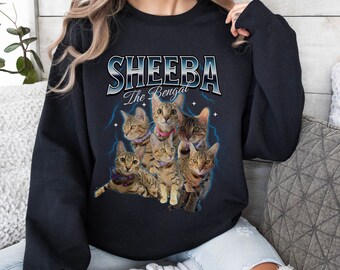 Custom Pet Photo Sweatshirt, Custom Pet Sweatshirt, Pet Sweatshirt Custom, Custom Sweatshirt Pet, Custom Dog Sweatshirt, Custom Cat Sweater