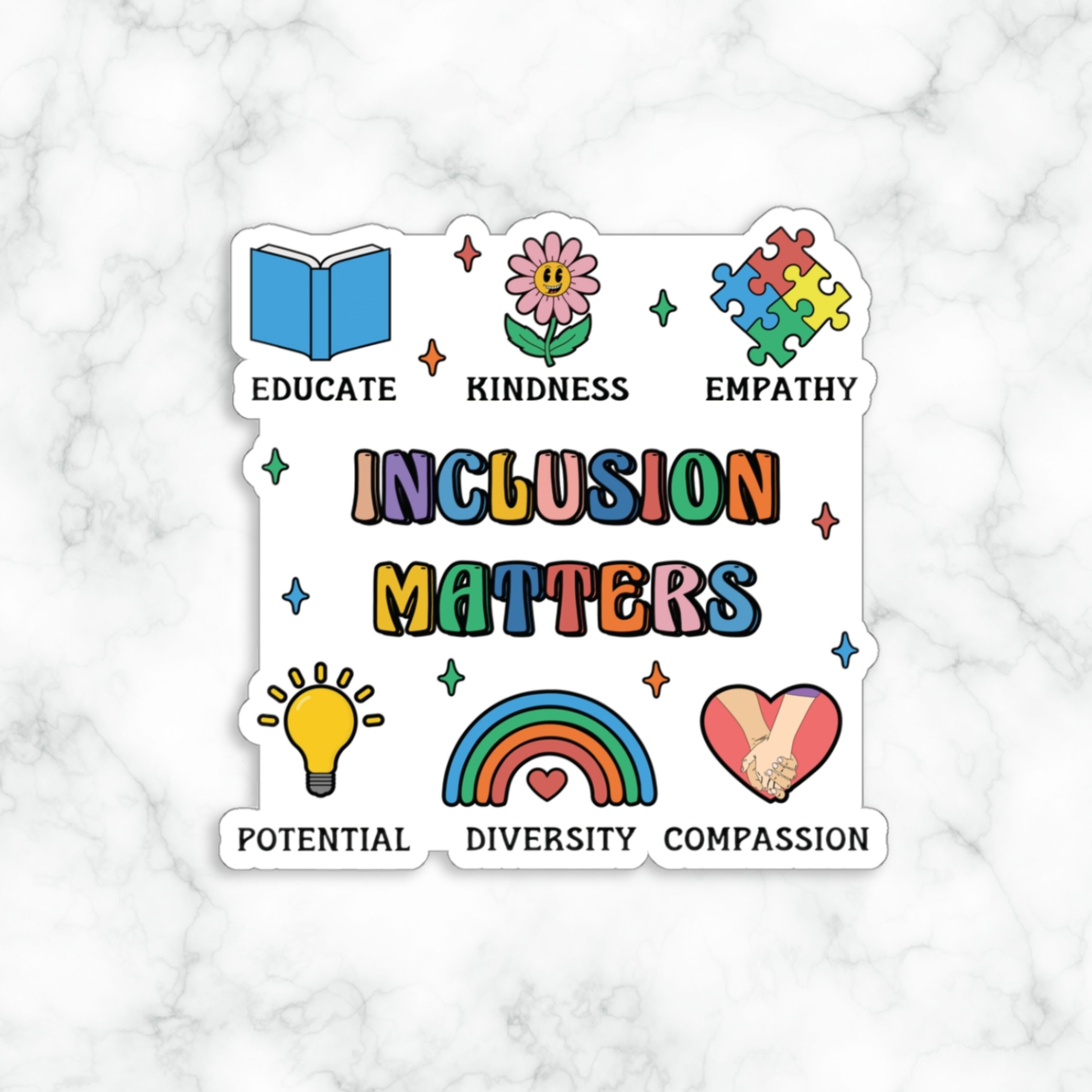 Inclusion Matters, Autism Sticker, Autism Awareness Sticker, Diversity ...